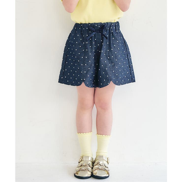 ドット柄 | スカラップハートポケットきゅんパンツ  ショート丈 | F.O.Online Store