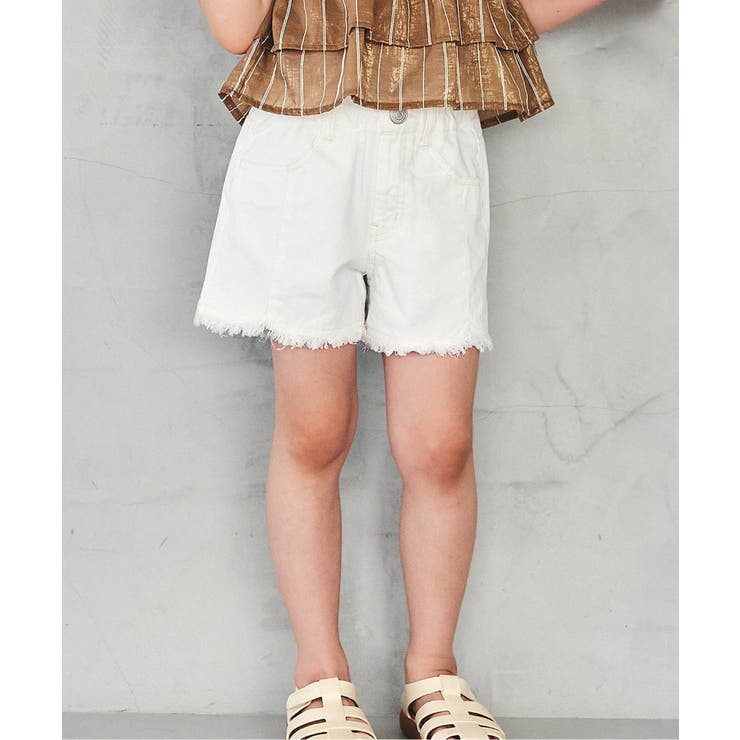 オフホワイト | WEB限定  フリンジショートパンツ | F.O.Online Store