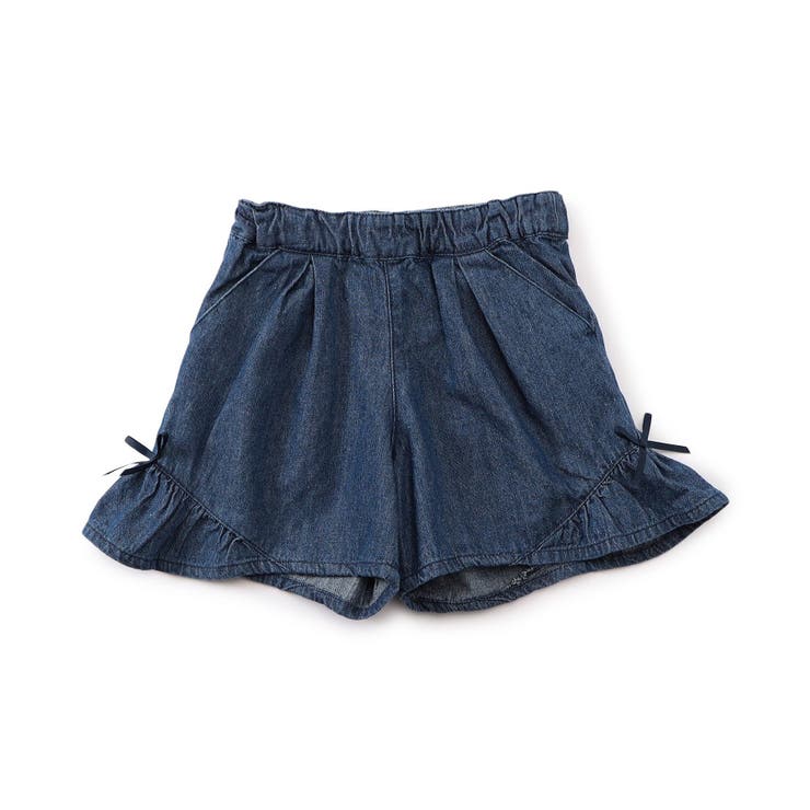 【新品未使用】archivio スタッズ付きネイビーショートパンツ WEB限定 まいにちショートパンツ ショート丈[品番：FOKK0022198