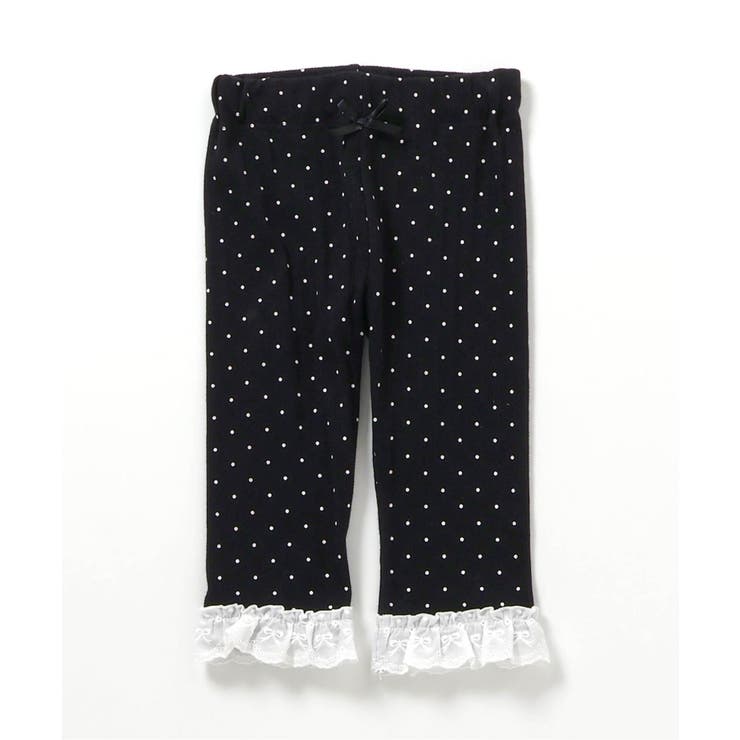 ドット柄 | 裾フリルひんやりレギンス  7分丈 | F.O.Online Store