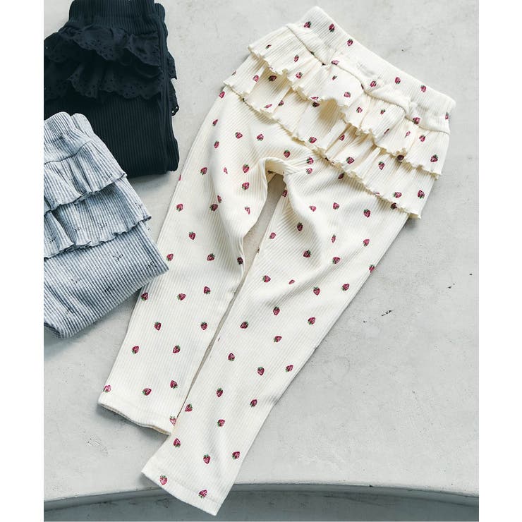 後ろフリルレギンス/7days Style pants  10分丈 | F.O.Online Store | 詳細画像1 