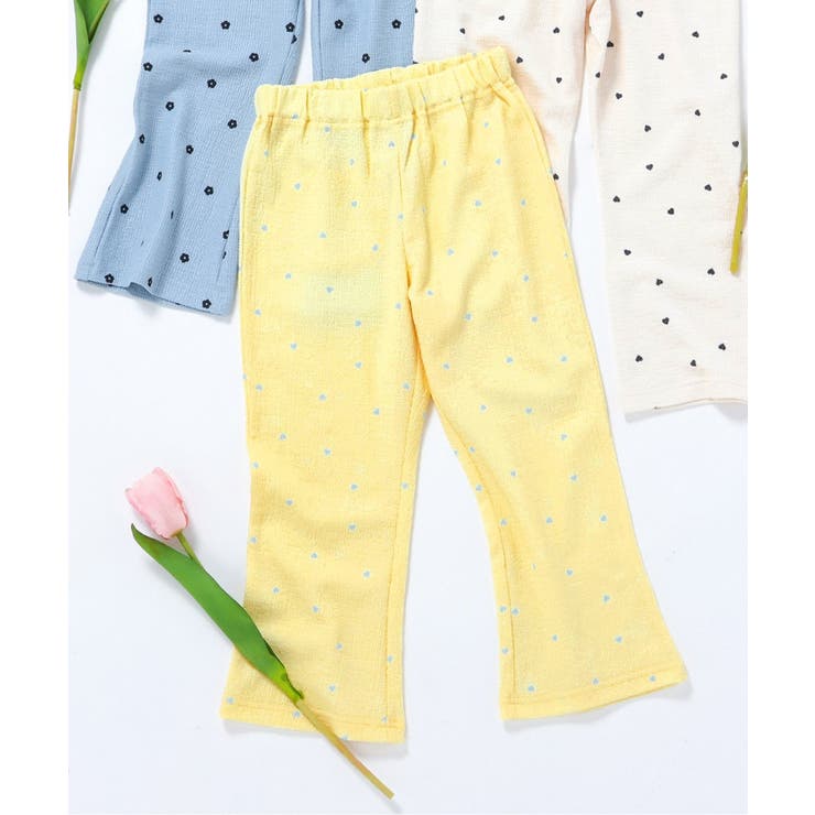 イエロー | ぽこぽこフレアレギンス | F.O.Online Store
