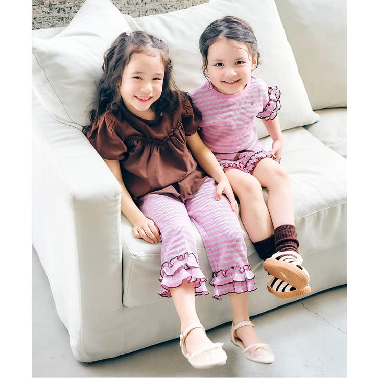 WEB限定 ワッフルフリルレギンス  10分丈 | F.O.Online Store | 詳細画像7 