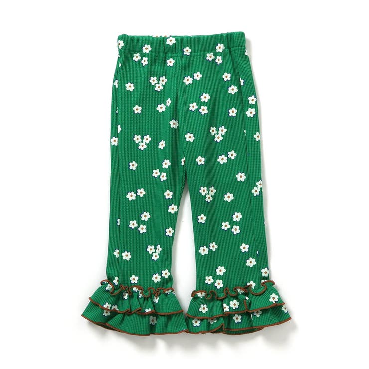 グリーン | WEB限定 ワッフルフリルレギンス  10分丈 | F.O.Online Store