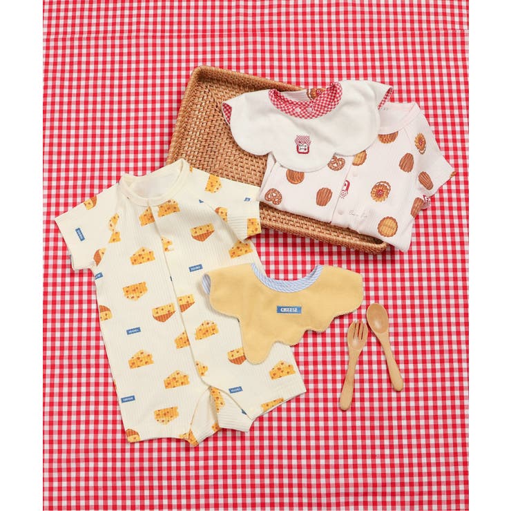 【リンク】3時のおやつ柄スタイ&ロンパス セット | F.O.Online Store | 詳細画像6 