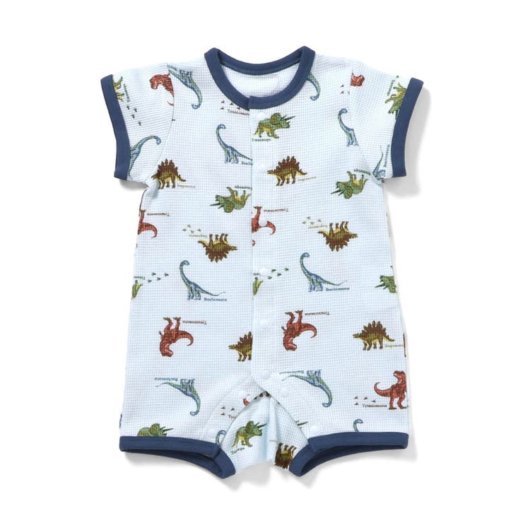 ブルー | バラエティ総柄ワッフルロンパス | F.O.Online Store