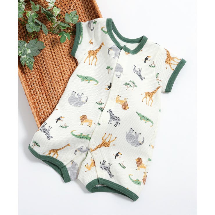 カーキ | バラエティ総柄ワッフルロンパス | F.O.Online Store