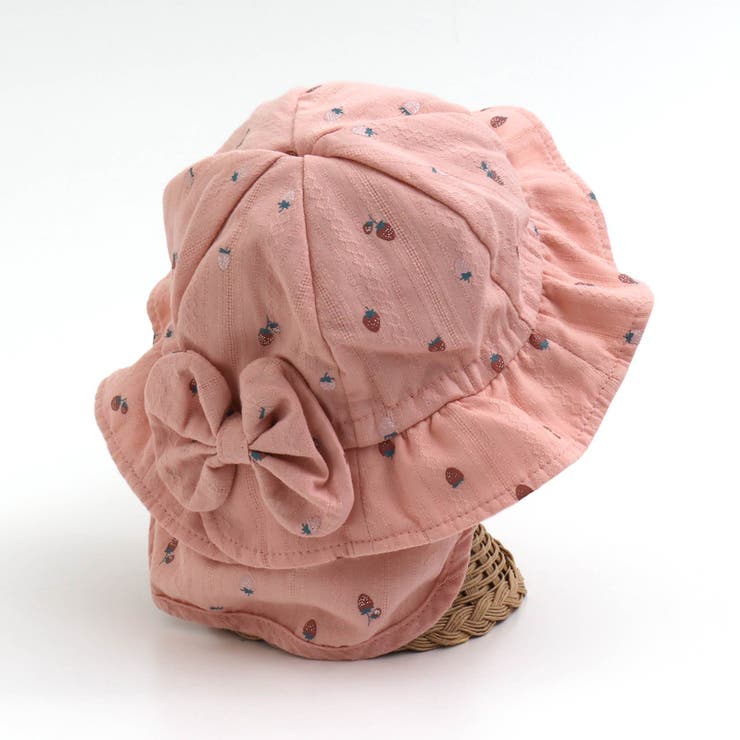 ドビー・いちご柄リボンベビーハット[品番：FOKK0015073]｜F.O.Online