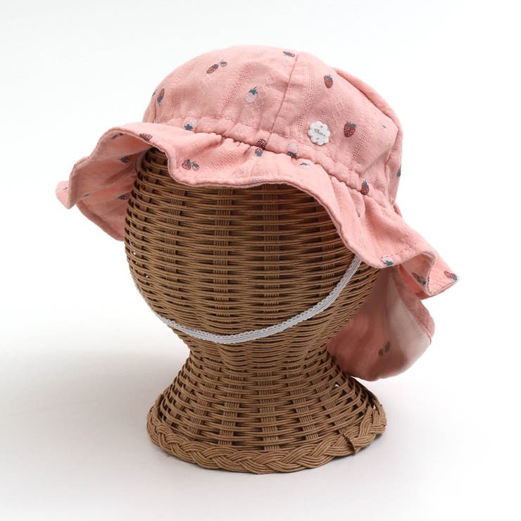 ドビー・いちご柄リボンベビーハット[品番：FOKK0015073]｜F.O.Online