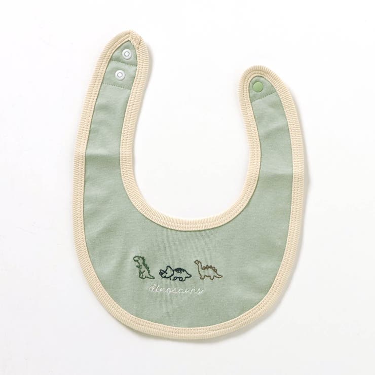 ミント | 恐竜・車刺繍スタイ | F.O.Online Store