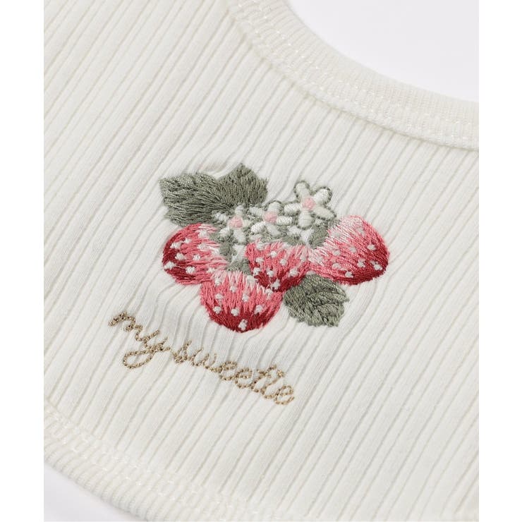 モチーフ刺繍リブスタイ | F.O.Online Store | 詳細画像3 