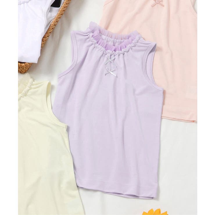 ラベンダー | サラサラこんにちはインナー ノースリーブTシャツ | F.O.Online Store
