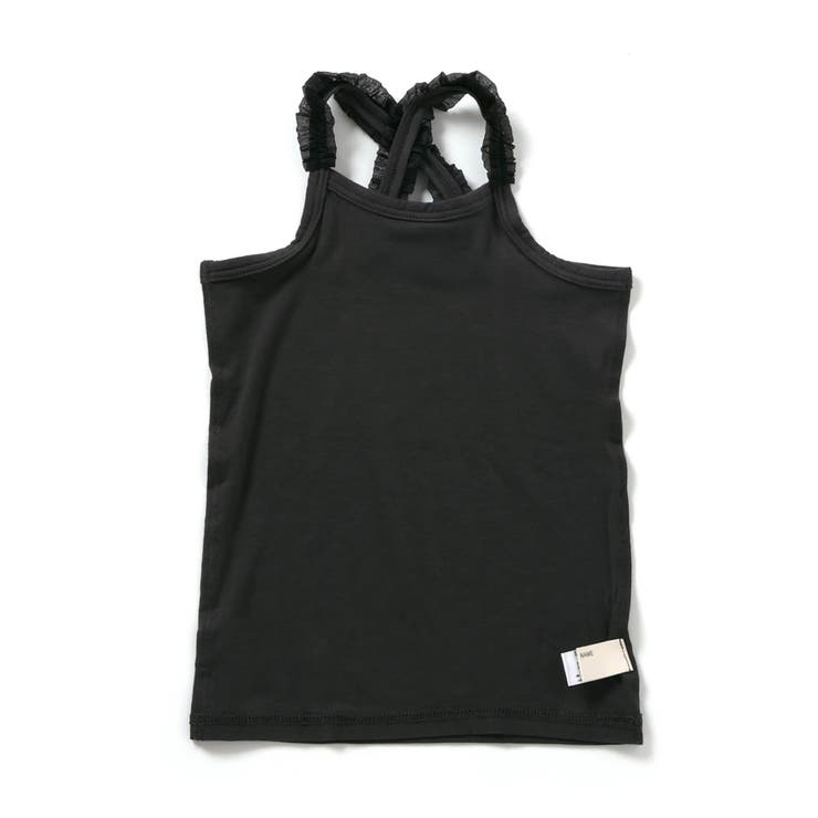 チャコール | フリルクロスストラップインナー キャミソール_接触冷感_吸水速乾 | F.O.Online Store