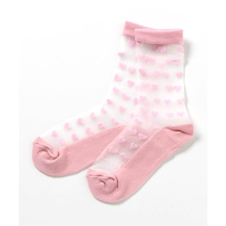 ピンク | ハート・花柄シアーソックス | F.O.Online Store