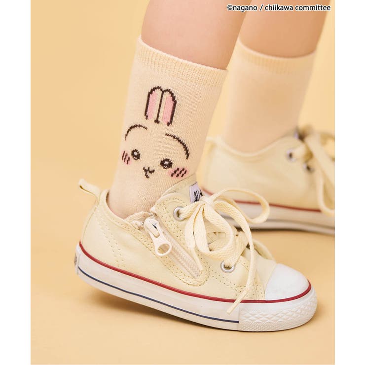 クリーム | 【リンク】【アニメちいかわ】フェイスソックス | F.O.Online Store