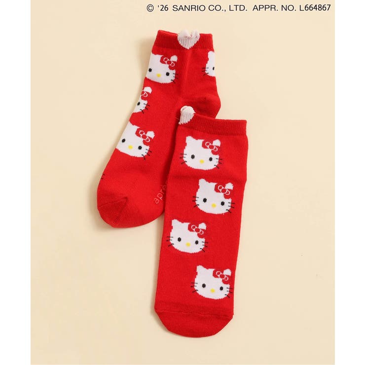 レッド | サンリオキャラクターズショートソックス | F.O.Online Store