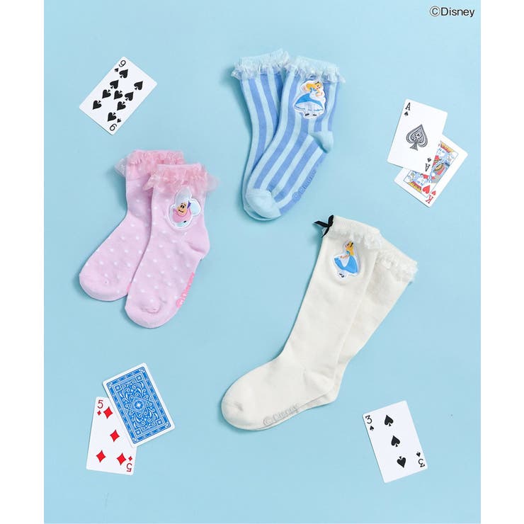 ディズニーキャラクター/ふしぎの国のアリス/フリルハイソックス | F.O.Online Store | 詳細画像8 