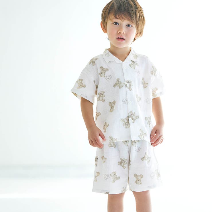 アイボリー | UNI前あきガーゼパジャマ  5分丈 | F.O.Online Store