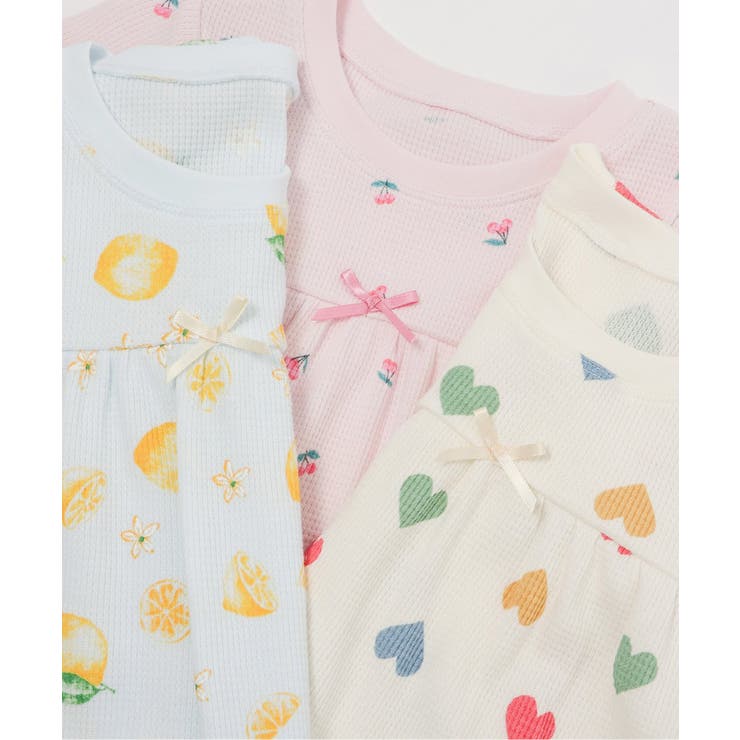 ハート・サクランボ・レモン柄ワッフルパジャマ | F.O.Online Store | 詳細画像25 