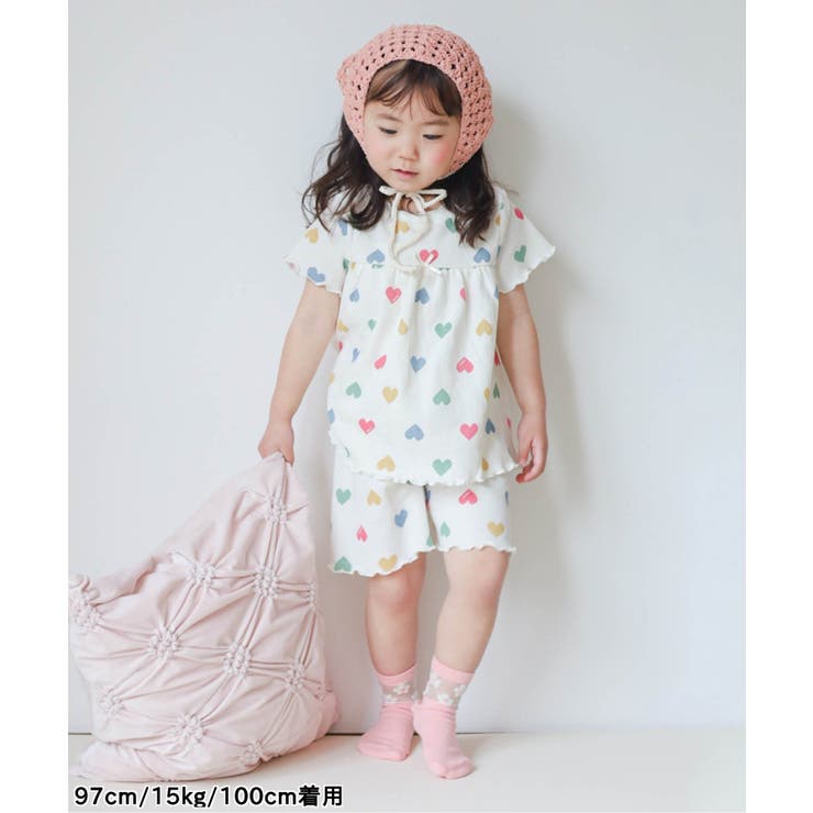 ハート・サクランボ・レモン柄ワッフルパジャマ | F.O.Online Store | 詳細画像6 