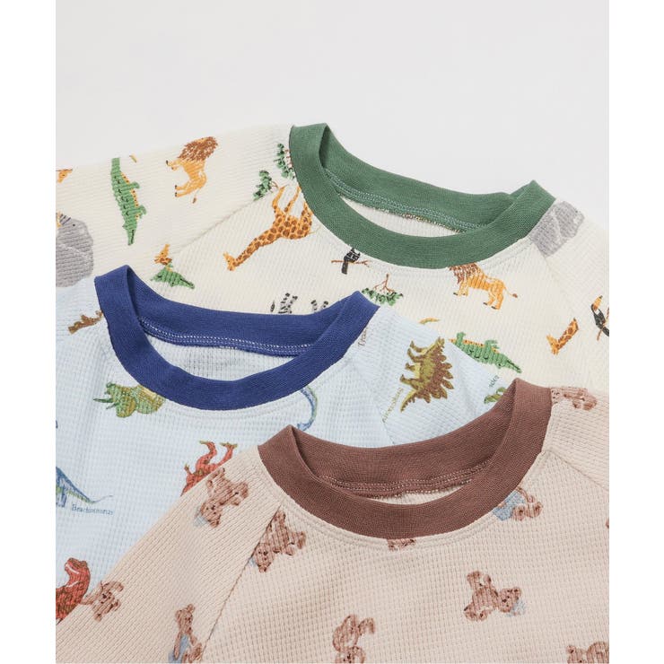くま・恐竜・サファリ柄ワッフルパジャマ | F.O.Online Store | 詳細画像18 