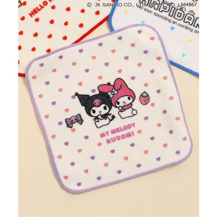 ピンク | サンリオキャラクターズミニタオルハンカチ | F.O.Online Store