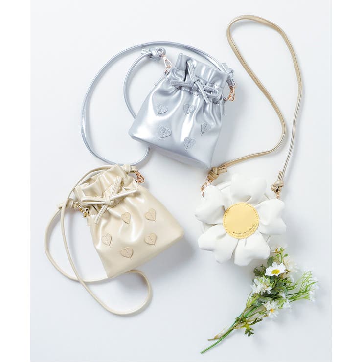 ハートモチーフ巾着ポシェット[品番：FOKK0021934]｜F.O.Online Store