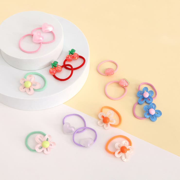 ハートヘアゴム2個セット[品番：FOKK0020827]｜F.O.Online Store（エフ