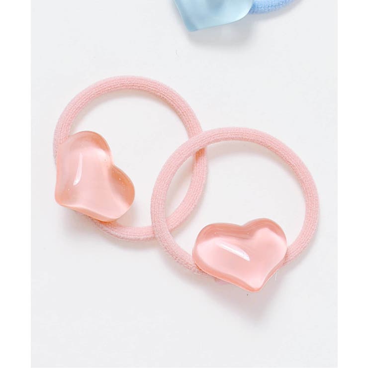 ピンク | クリアハートヘアゴム ２個セット | F.O.Online Store