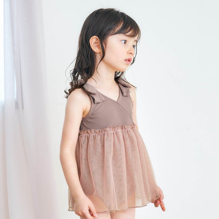 チュールフリルワンピース水着[品番：FOKK0004171]｜F.O.Online