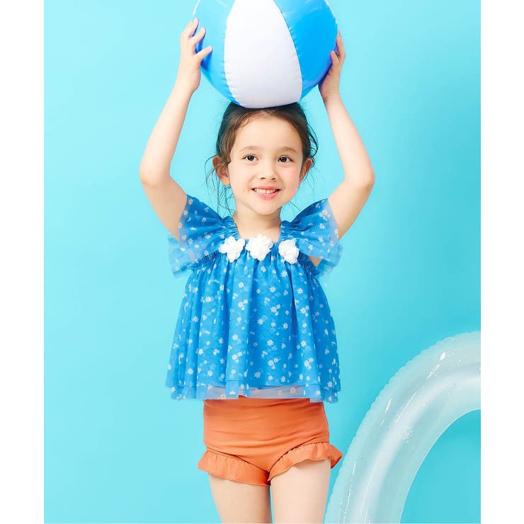 ブルー | 【UVカット】デイジー・ハートチュールセパレート水着 UVカット | F.O.Online Store