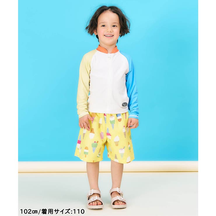 【リンク】アイス・トロピカル・ストライプ柄トランクス水着 UVカット | F.O.Online Store | 詳細画像17 