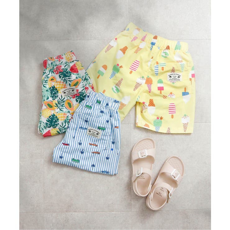 【リンク】アイス・トロピカル・ストライプ柄トランクス水着 UVカット | F.O.Online Store | 詳細画像19 