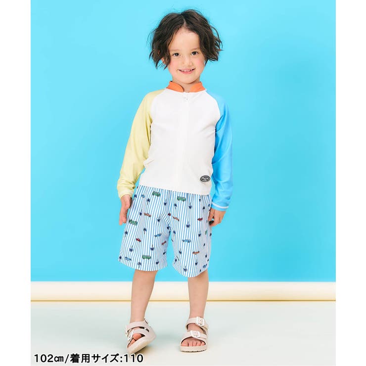 【リンク】アイス・トロピカル・ストライプ柄トランクス水着 UVカット | F.O.Online Store | 詳細画像3 