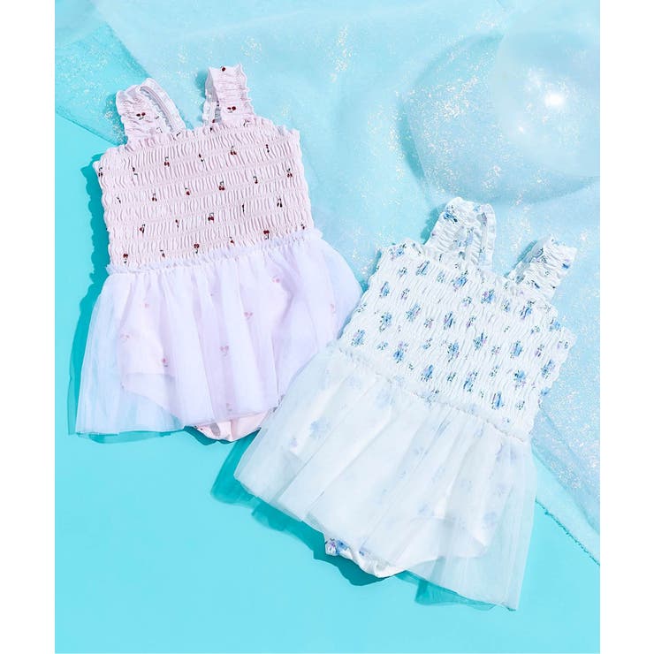 さくらんぼ・花柄チュールワンピース水着_UVカット | F.O.Online Store | 詳細画像7 