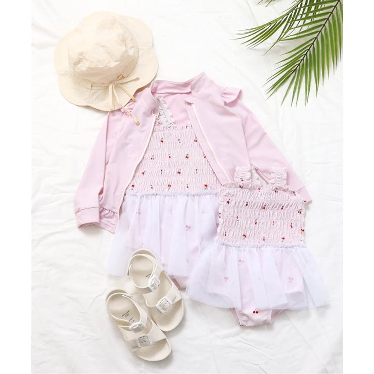 さくらんぼ・花柄チュールワンピース水着_UVカット | F.O.Online Store | 詳細画像8 
