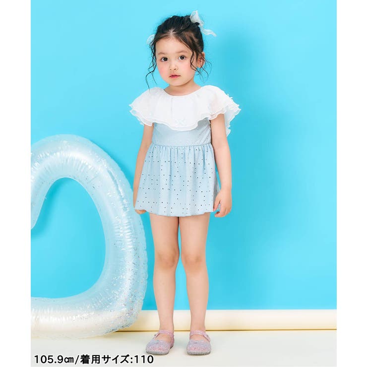 【UVカット】レース・花柄シアーフリルワンピース水着 UVカット | F.O.Online Store | 詳細画像18 