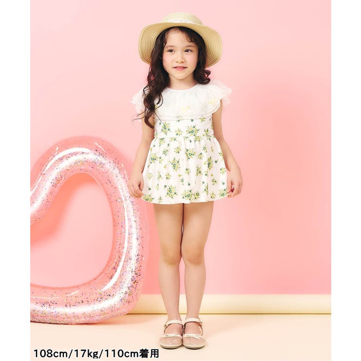 【UVカット】レース・花柄シアーフリルワンピース水着 UVカット | F.O.Online Store | 詳細画像4 