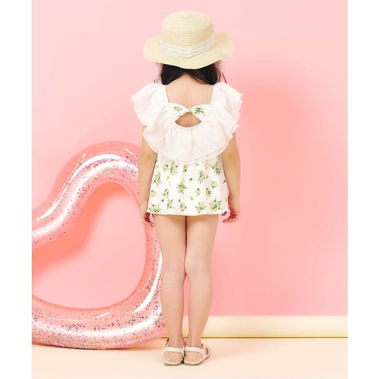 【UVカット】レース・花柄シアーフリルワンピース水着 UVカット | F.O.Online Store | 詳細画像5 