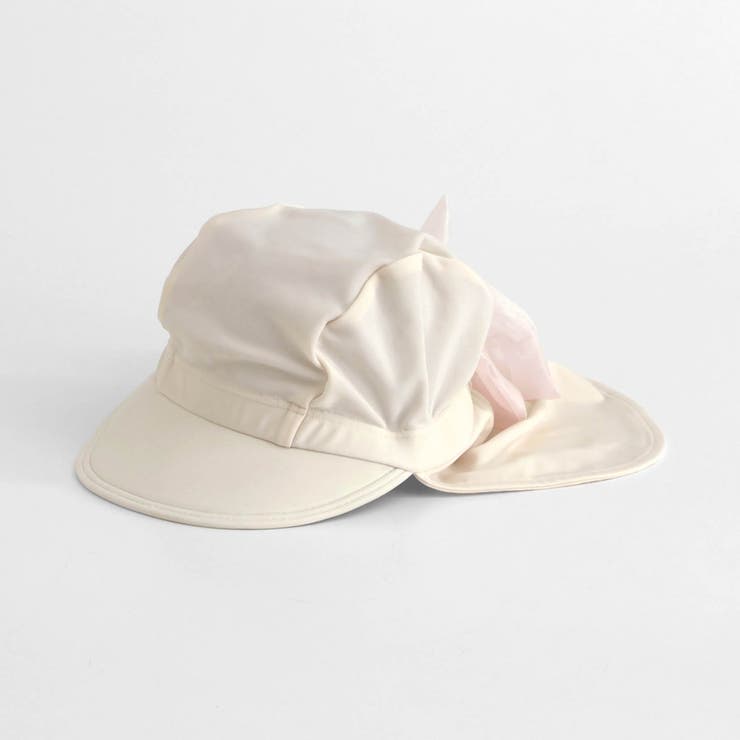 yori UV日よけ付きリボンキャップ 【2024SM】 日よけ付きリボンスイム