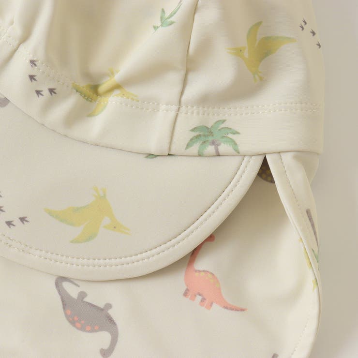 マルチカラー・きょうりゅう柄日よけ付きスイムキャップ | F.O.Online Store | 詳細画像5 