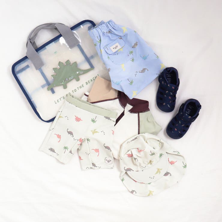 マルチカラー・きょうりゅう柄日よけ付きスイムキャップ | F.O.Online Store | 詳細画像9 