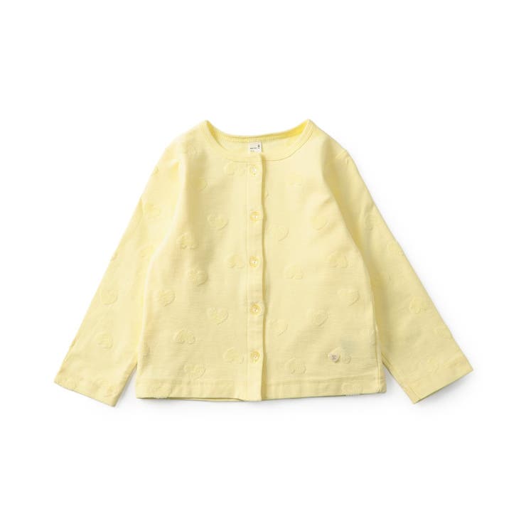 イエロー | ひんやりハートパイルカーディガン | F.O.Online Store