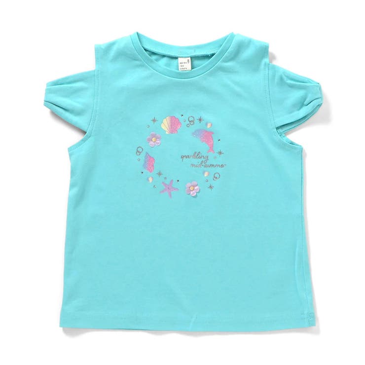 エメラルドグリーン | リボンオフショルサマーモチーフTシャツ | F.O.Online Store