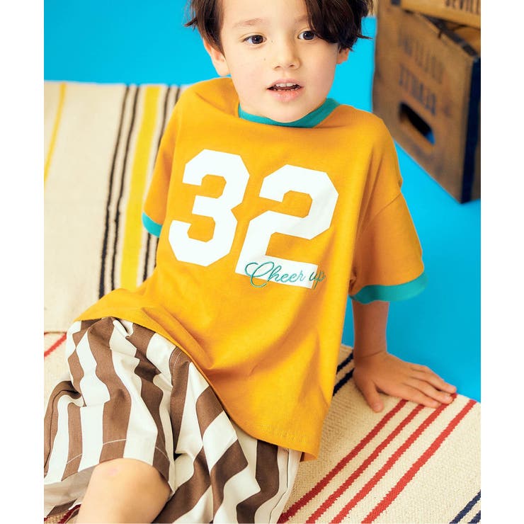 キャメル | 【リンク】リンガーナンバリングTシャツ 接触冷感 | F.O.Online Store