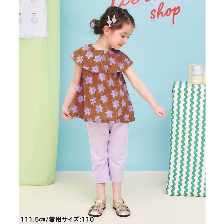 総柄カットサッカー襟付きトップス  吸水速乾 | F.O.Online Store | 詳細画像4 