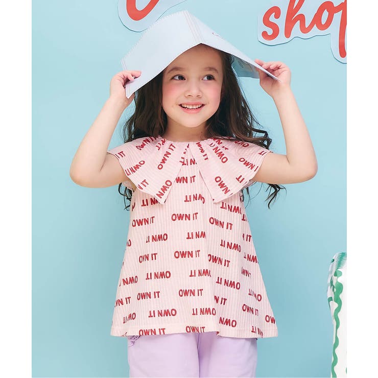 ピンク | 総柄カットサッカー襟付きトップス  吸水速乾 | F.O.Online Store
