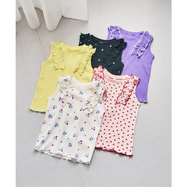 ノースリーブワッフルフリルTシャツ | F.O.Online Store | 詳細画像28 