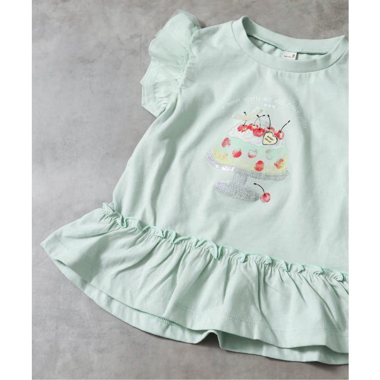 ミント | WEB限定  【接触冷感】キラキラスパンコールTシャツ | F.O.Online Store