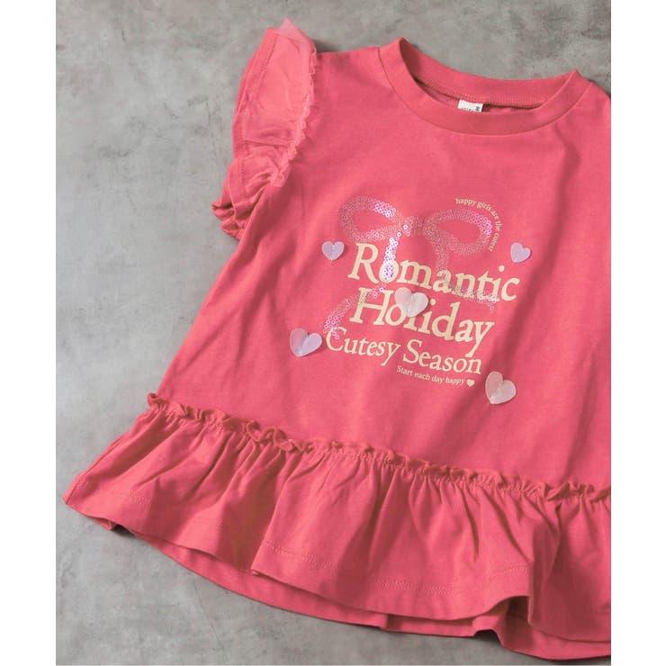 ローズピンク | WEB限定  【接触冷感】キラキラスパンコールTシャツ | F.O.Online Store